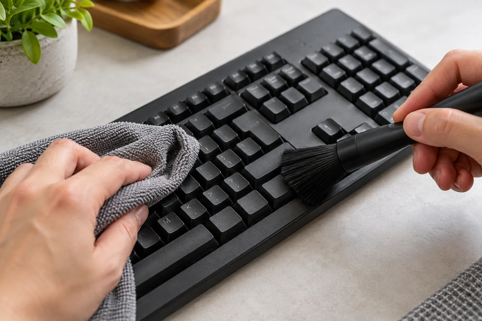 Cómo limpiar tu teclado y mouse sin dañarlos
