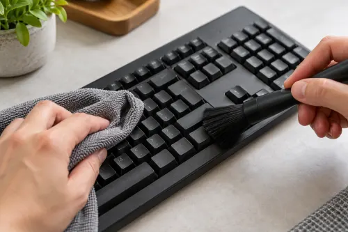 Cómo limpiar tu teclado y mouse sin dañarlos